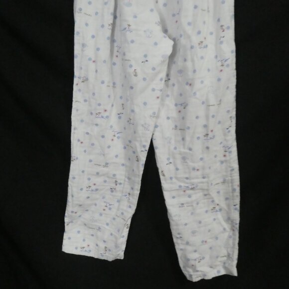 Unbranded | small 155/66A | Whimsical White Pajama Bottoms | Elastic Waistband - Picture 14 of 16